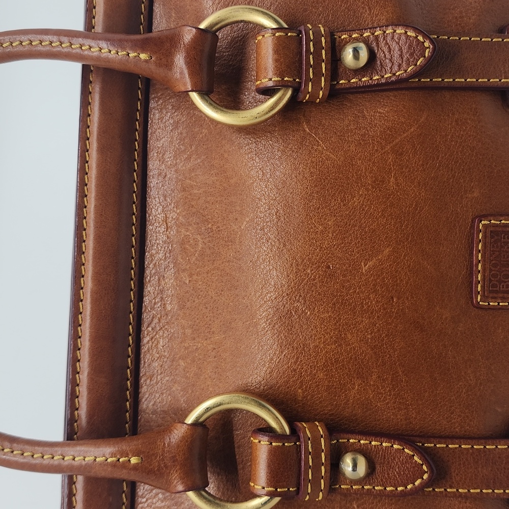 Dooney and Bourke Mitchell Handbag, Whiskey Leather, pre-owned - Picture 4 of 13